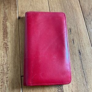 Genuine Red Leather Wallet